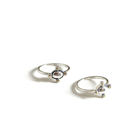 【Biju mam poco】Silver925×18k  plain ring
