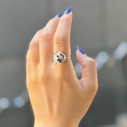 Moon design ring 10