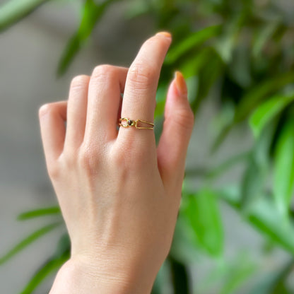 Brass design ring 6