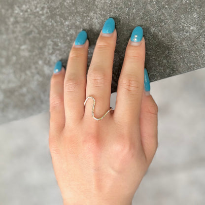 Silver925×Brass plain ring 9