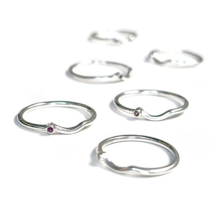 Silver925 wave ring 10