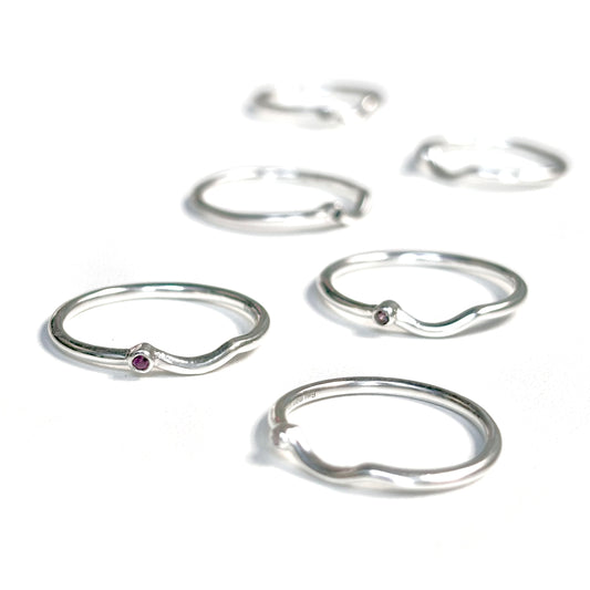 Silver925 wave ring 10