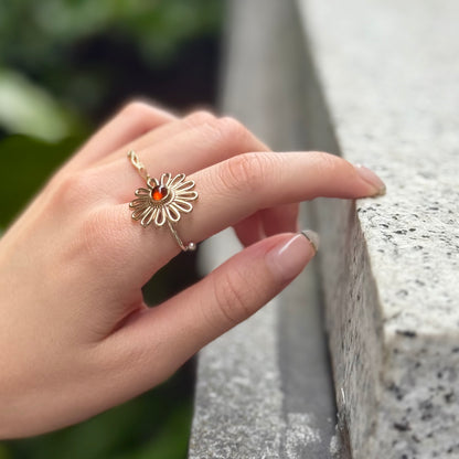 Flower design ring 13