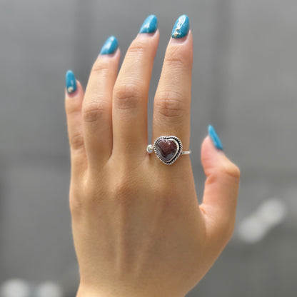 Heart design ring 7