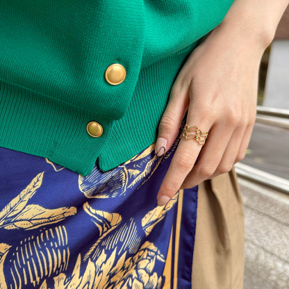 Brass plain ring 65