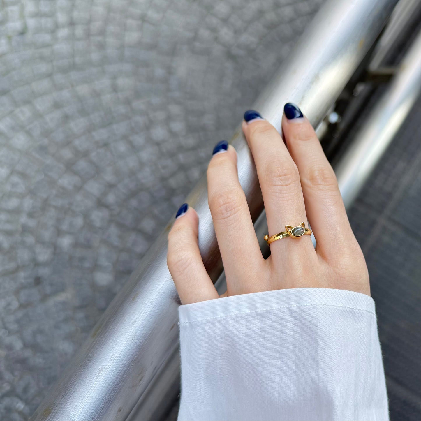 Brass Cat design ring 2