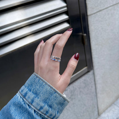 Triangle enamel ring 1