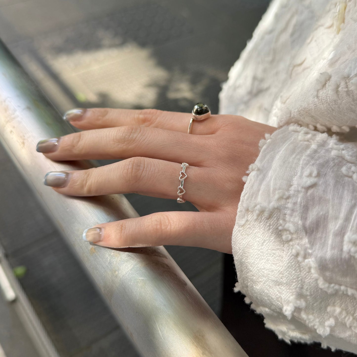 Heart plain ring 70