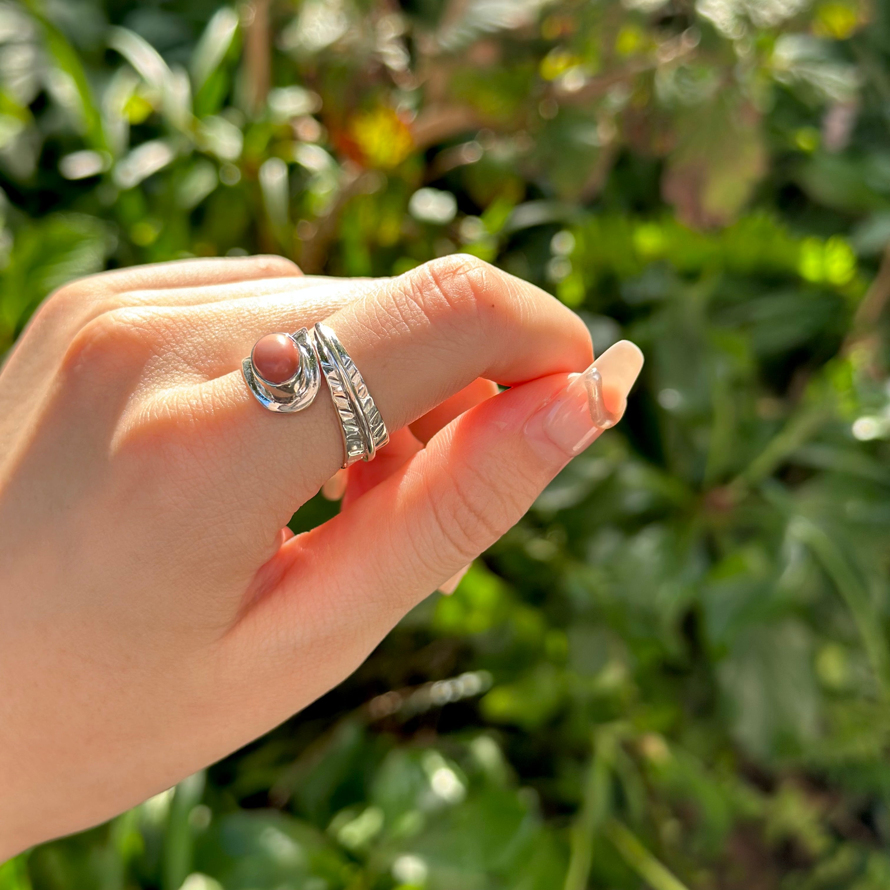 Silver925 feather design ring – Biju mam