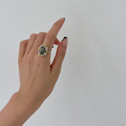 Silver925×Brass design ring