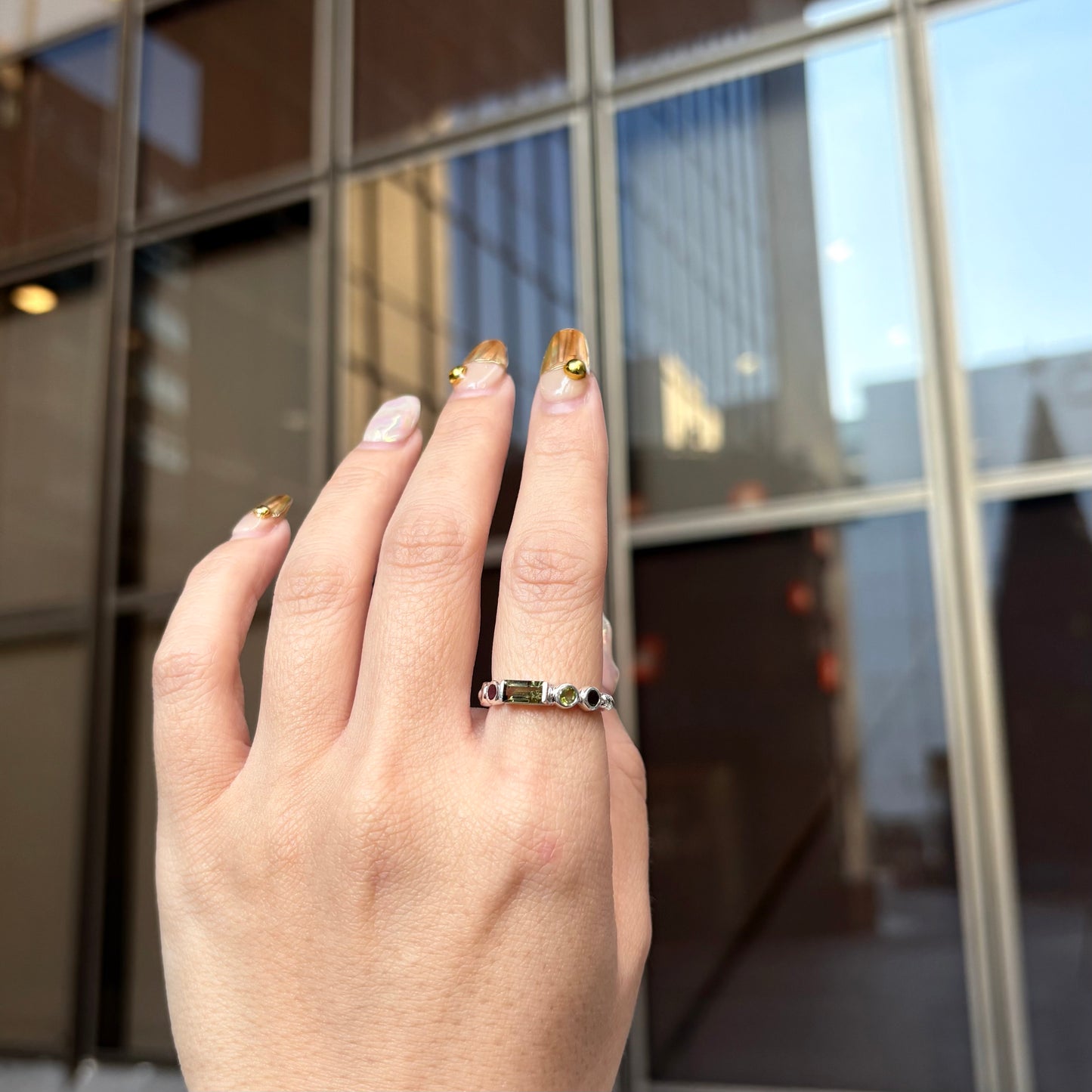 Multi tourmaline ring 4