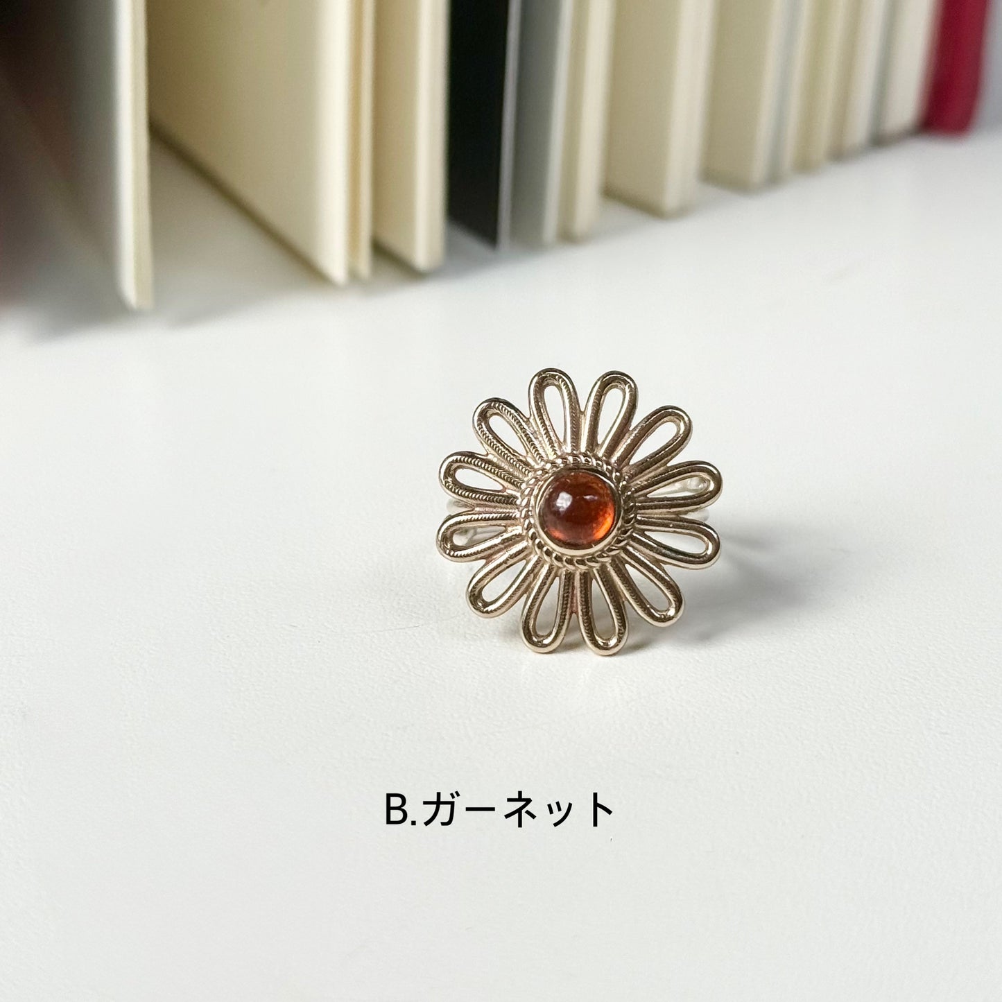 Flower design ring 13