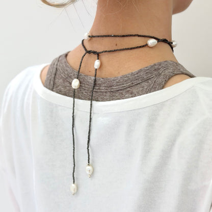 Pearl×Stone necklace 4