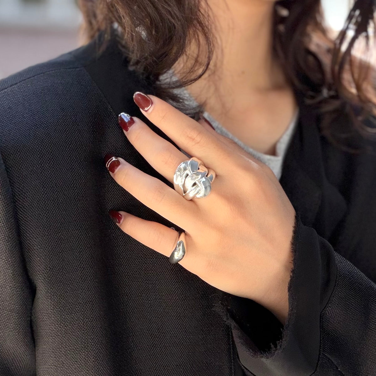 Silver925 plain ring 65
