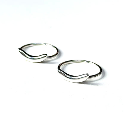 Moon plain ring 9