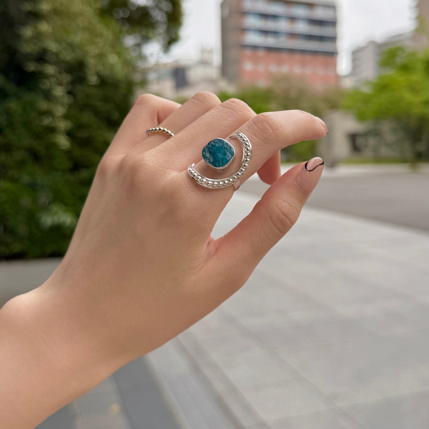 Moon design ring 9
