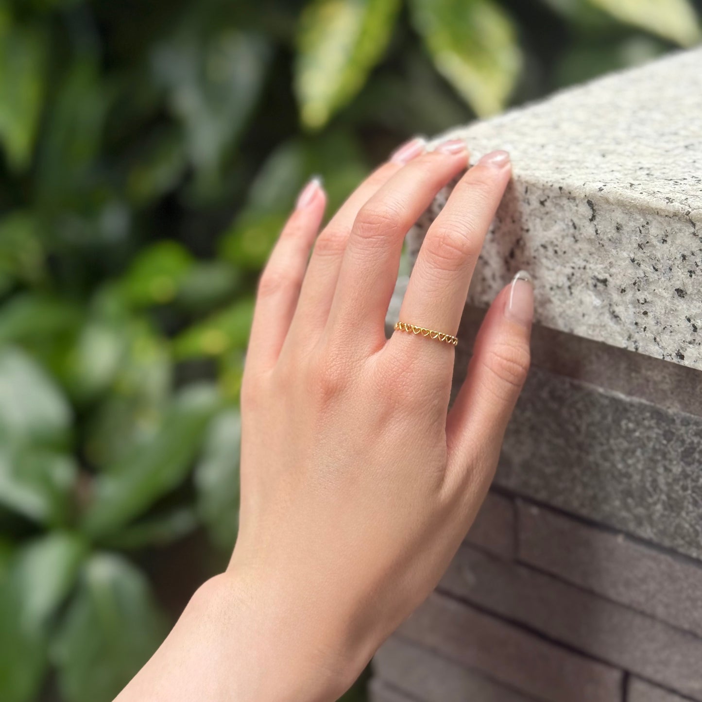 Brass Heart plain ring 12