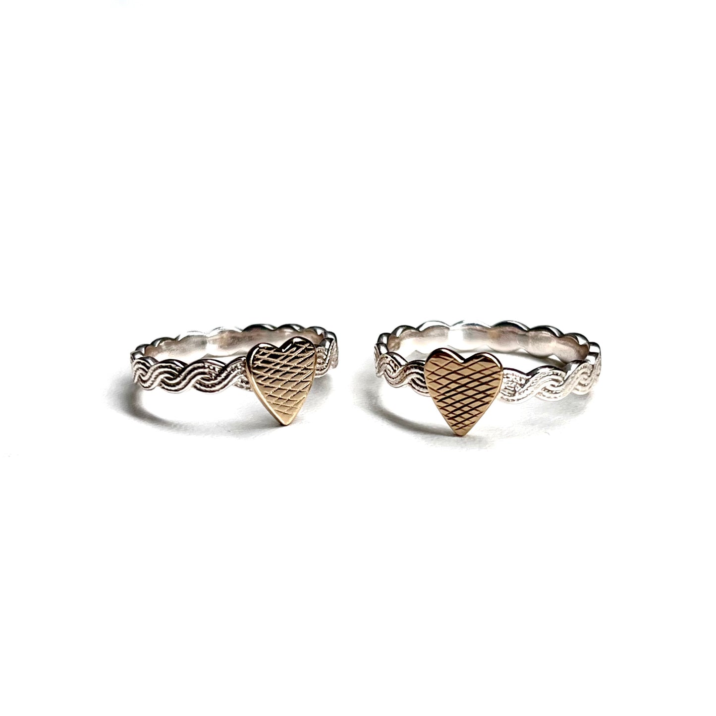 Heart plain ring 15