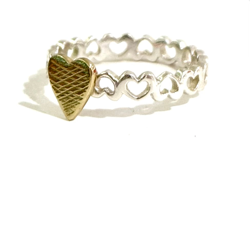 Heart plain ring 74