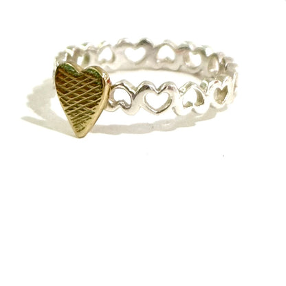 Heart plain ring 74