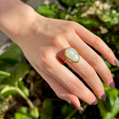 Brass 1stone ring