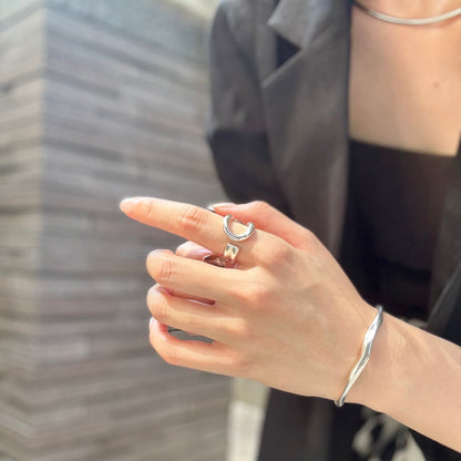 Silver925 plain ring 53