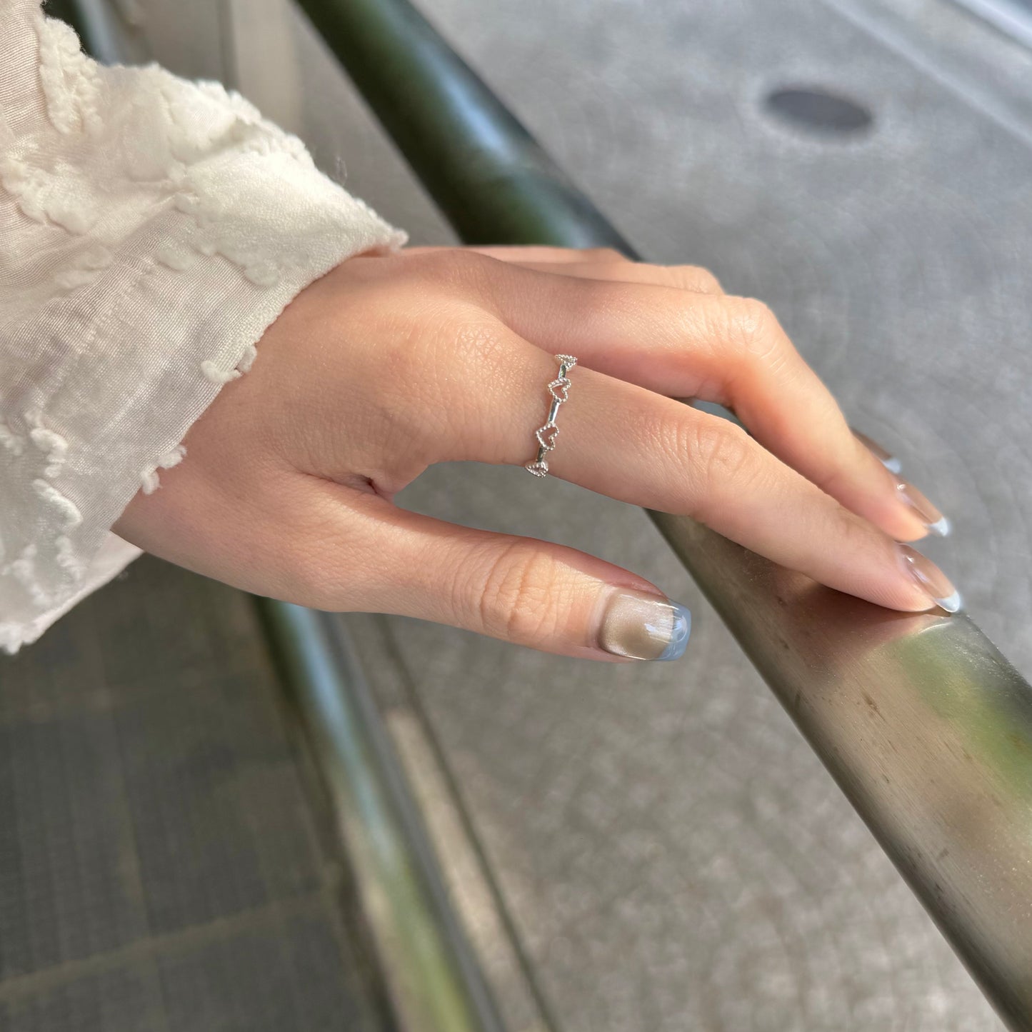 Heart plain ring 70