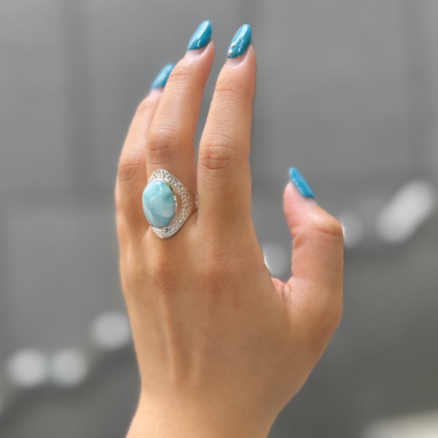 Larimar ring