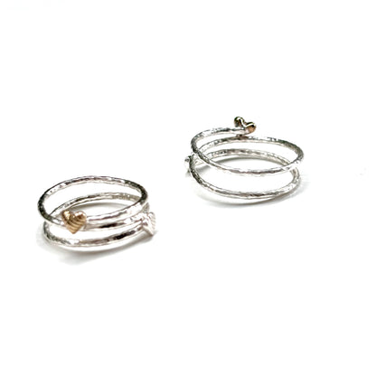 Heart plain ring 30
