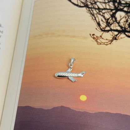 Silver925 plain charm 〈Airplane〉