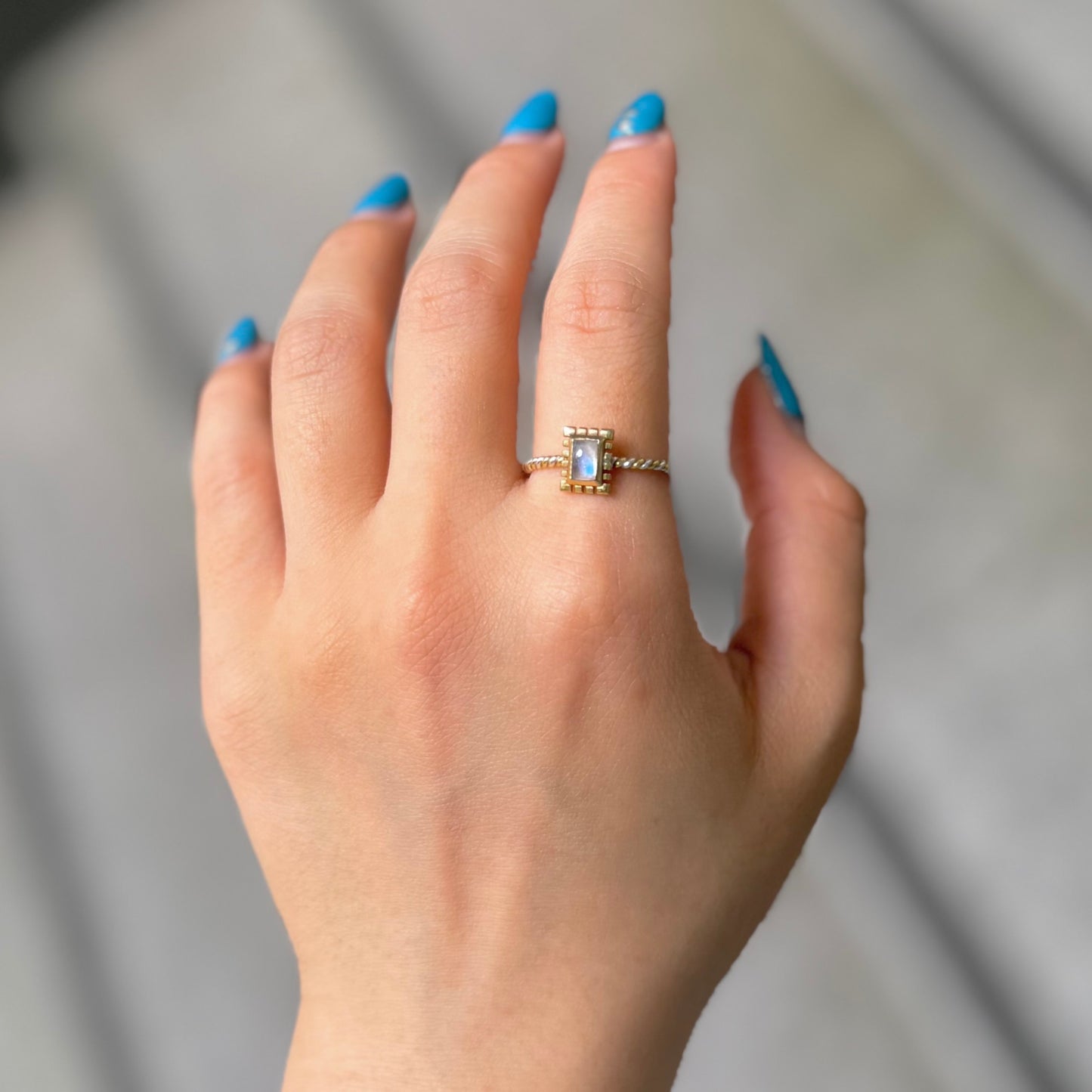 Silver925×Brass petit ring 6