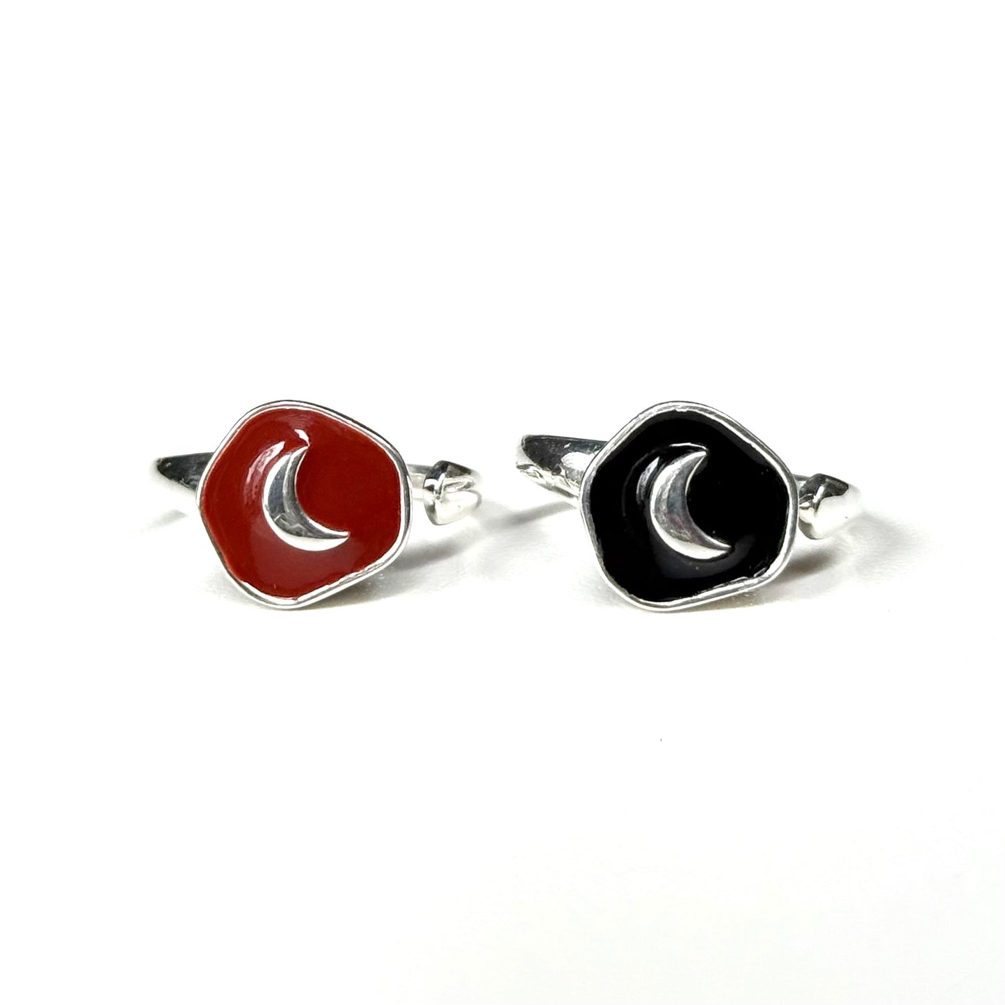 Enamel design ring〈Moon〉