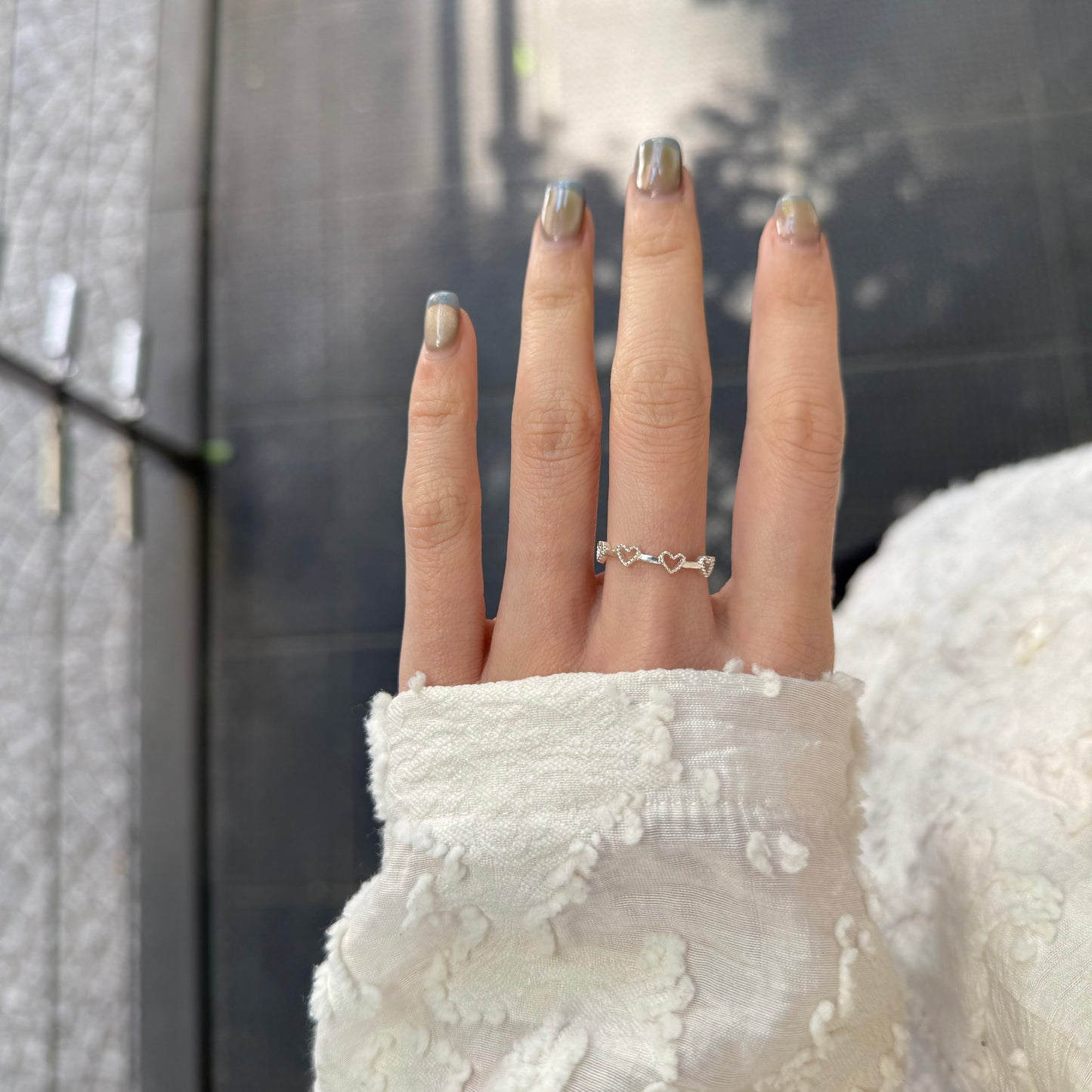 Heart plain ring 70