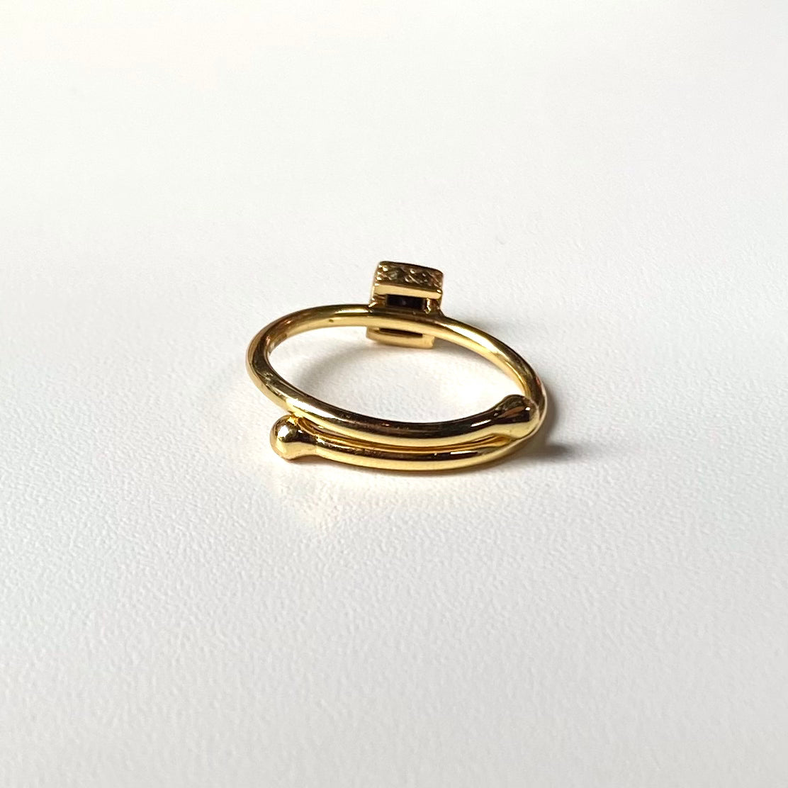 Brass petit ring 7