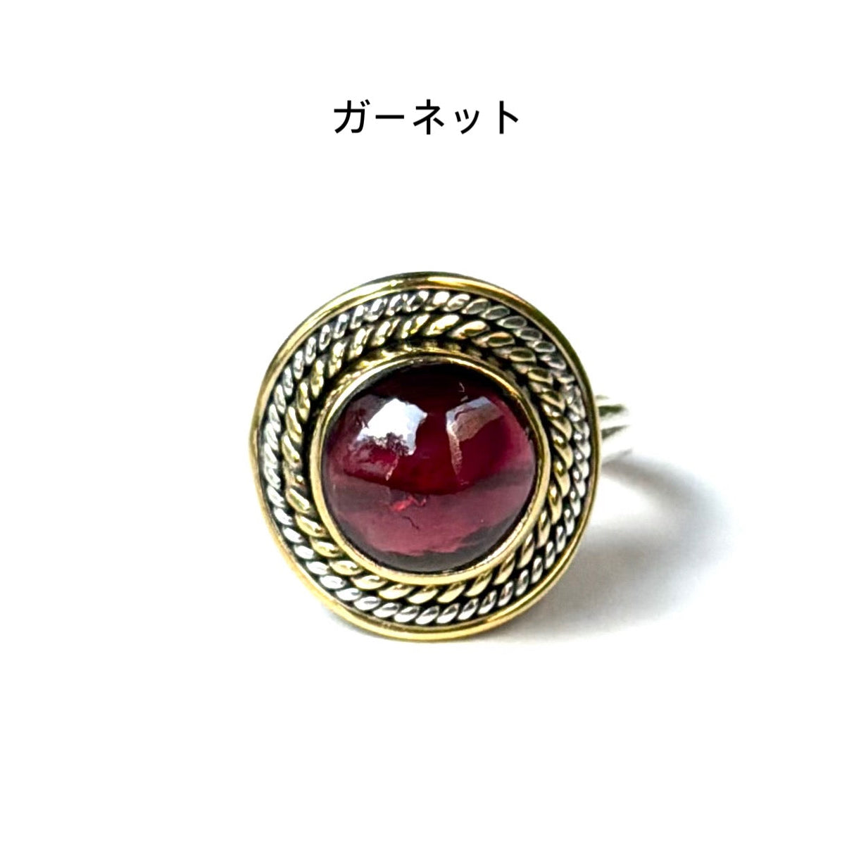 Silver925×brass design ring 22