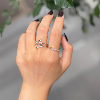 Silver925×brass design ring 20