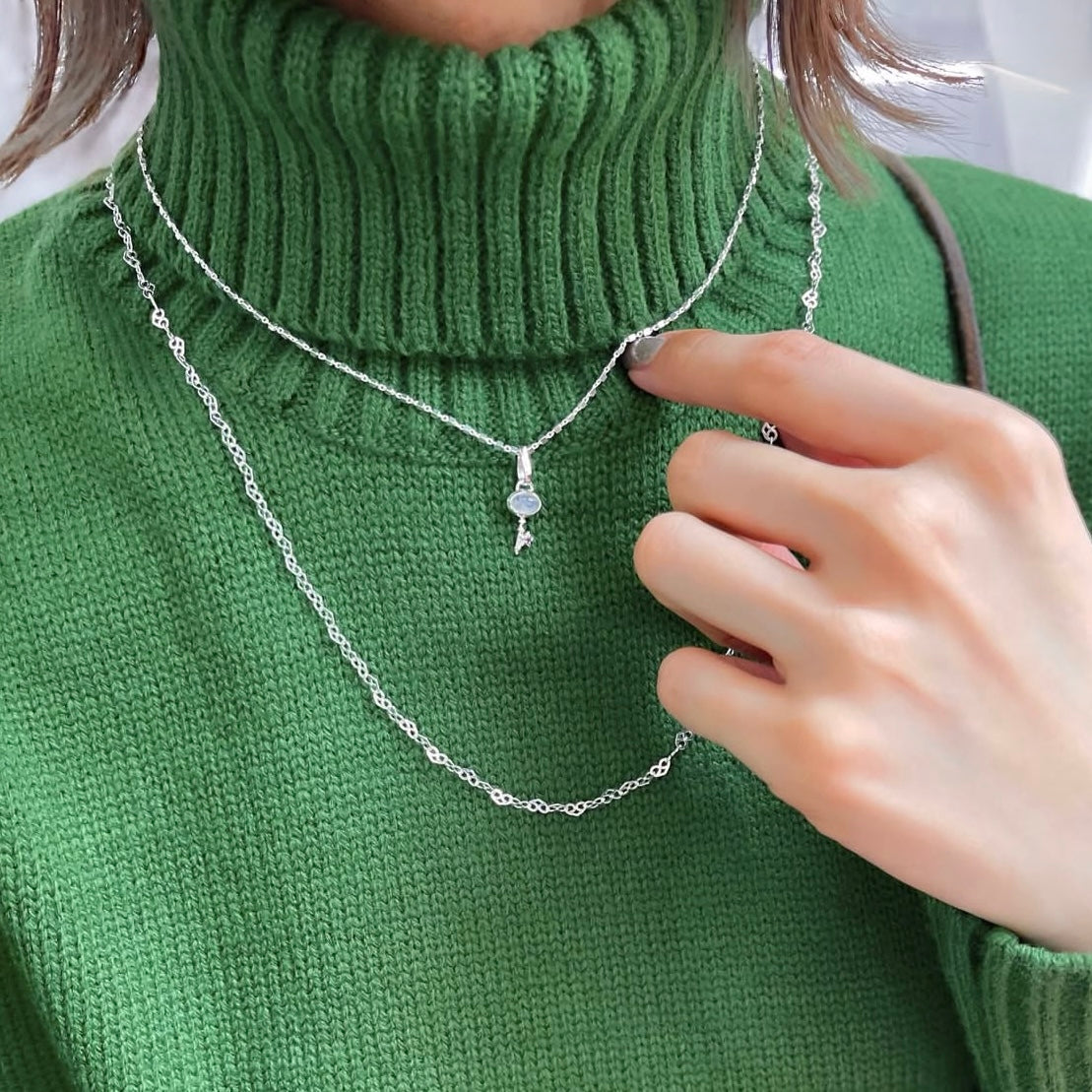 Silver925 chain necklace 54