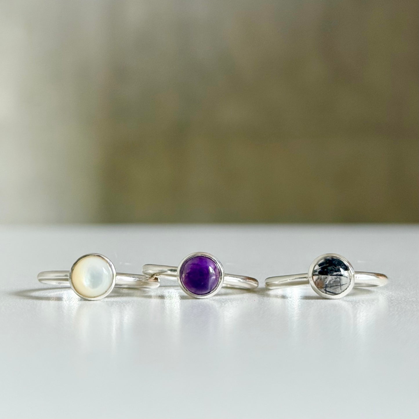 Silver925 1stone ring 7