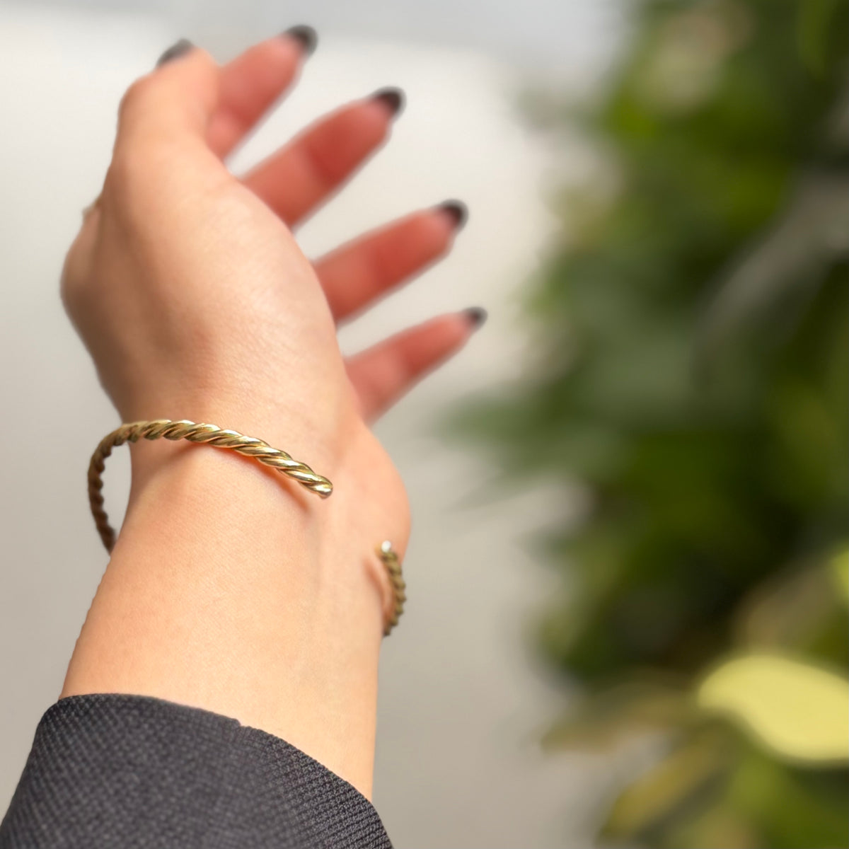Brass plain bangle