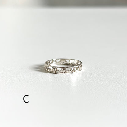 Silver925 plain ring 83