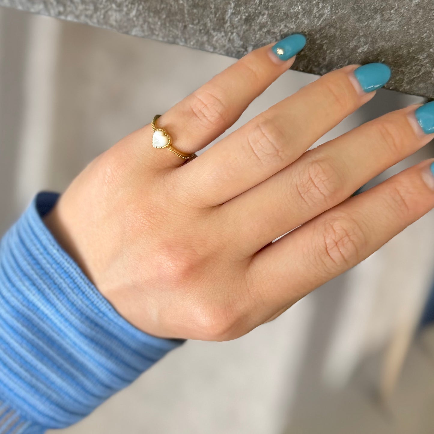 Brass Heart ring