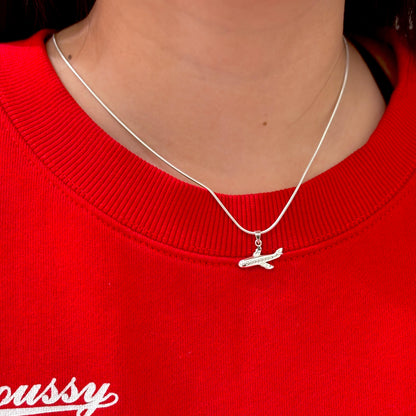 Silver925 plain charm 〈Airplane〉
