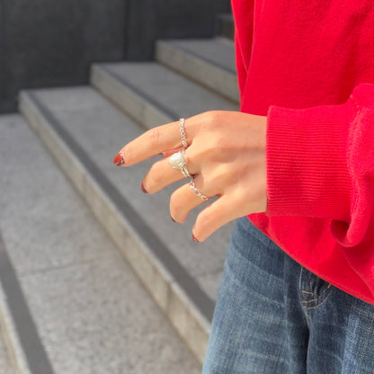 Pearl design ring 11