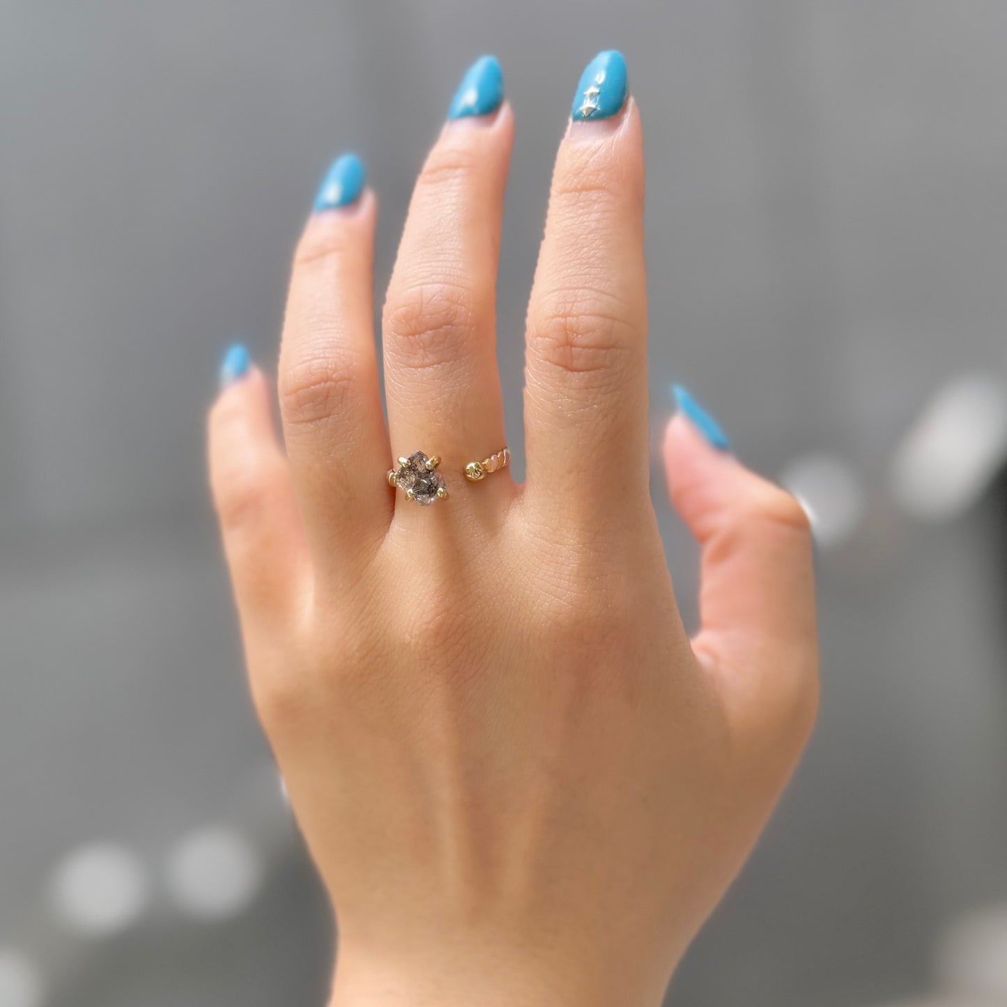 Herkimer diamond ring 11