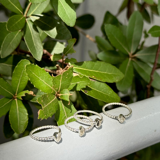 Herkimer diamond ring 1