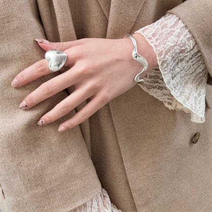 Silver925 plain bangle