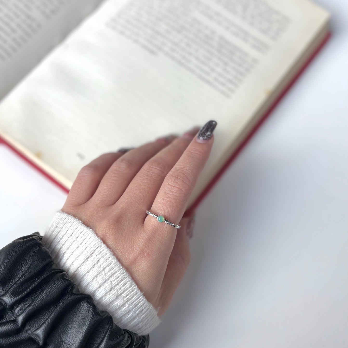Silver925 square petit ring