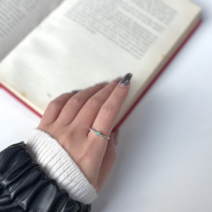 Silver925 square petit ring