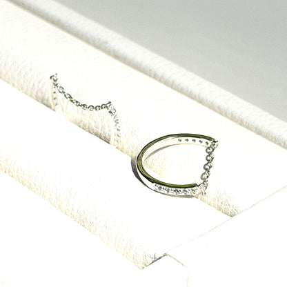 〈オンライン先行再入荷〉White topaz ring