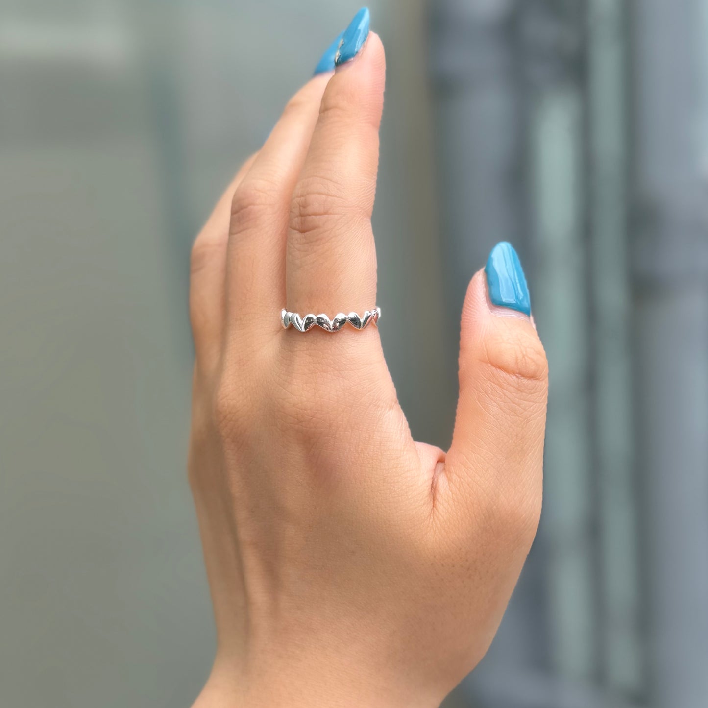 Heart plain ring 78